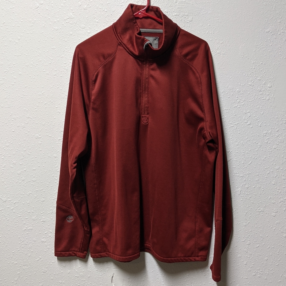 XL Timberland Pullover w/Zipper and Thumb Holes